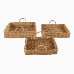 SQUARE BASKET WITH HANDLE