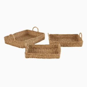 RECTANGULAR BASKET WITH HANDLE