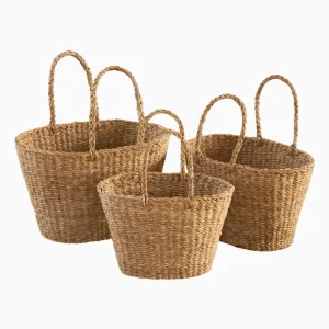OVAL SHOPPING BAG WITH HANDLE