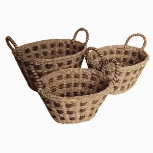 OVAL BASKET WITH HANDL E