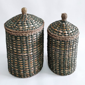 ROUND LUNDRY BASKET WITH HANDLE