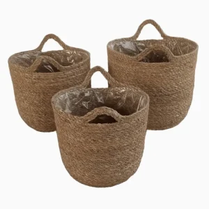 U-SHAPE BASKET WITH PLASTIC LINING