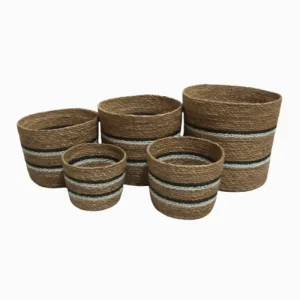 ROUND CYLINDER BLACK & WHITE STRIPE