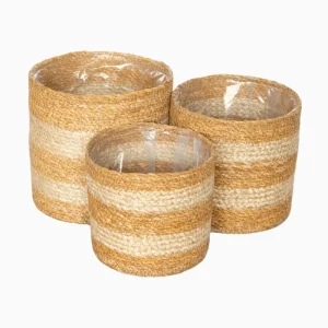 SEAGRASS & JUTE ROUND CYLINDER