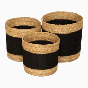 SEAGRASS & JUTE ROUND CYLINDER