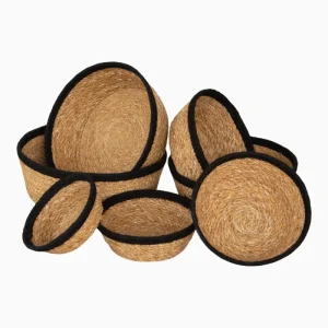 SEAGRASS & JUTE ROUND CONICAL BATI