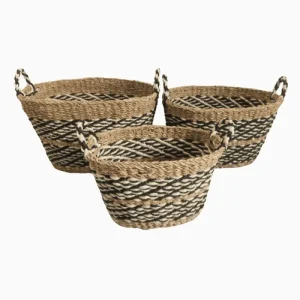OVAL BASKET WITH HANDLE