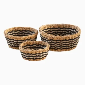 SEAGRASS & JUTE OVAL BASKET