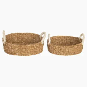OVAL BASKET WITH HANDLE