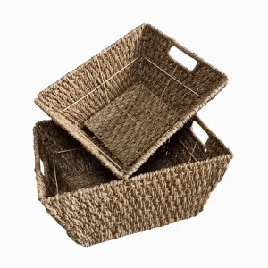 RECTANGLE CONICAL BASKET WITH HANDLE