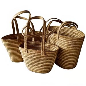 Oval Shopping Jute Bag