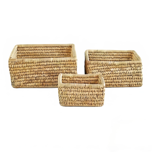 DATE LEAF RECTANGULAR BASKET