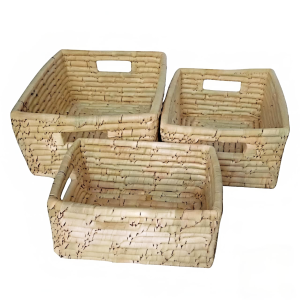 DATE LEAF RECTANGULAR TRAY WITH CUTOUT HANDLE